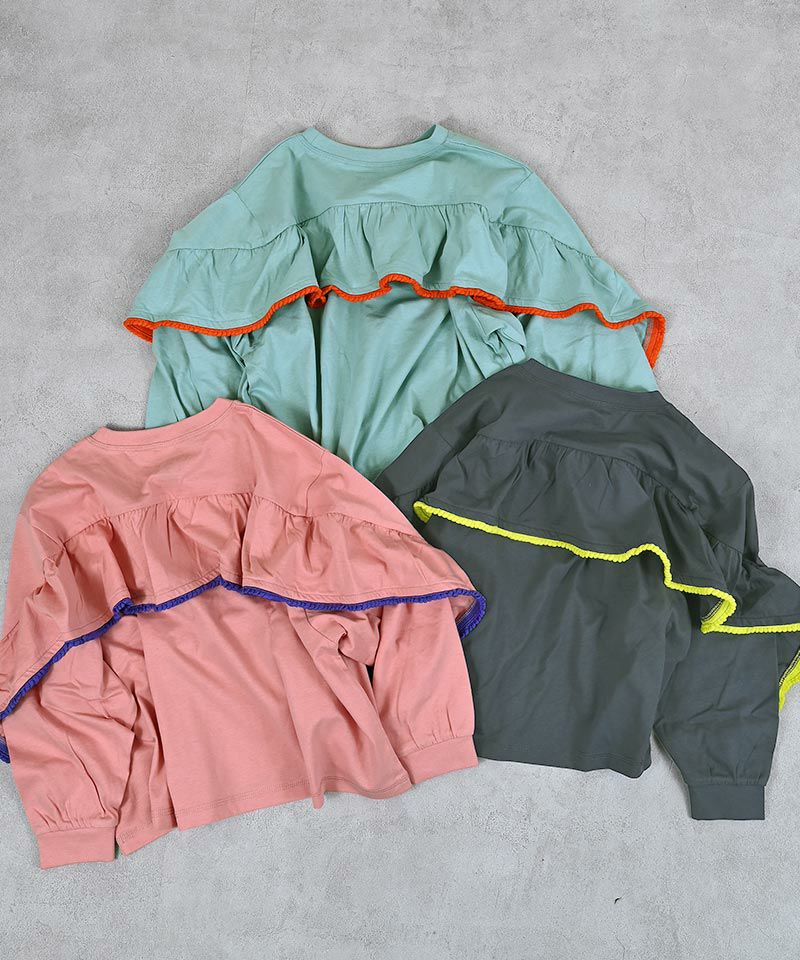 Makiz Kids T-shirt Japanese long-sleeved tee boa fleece snap jacket style 4 colors 