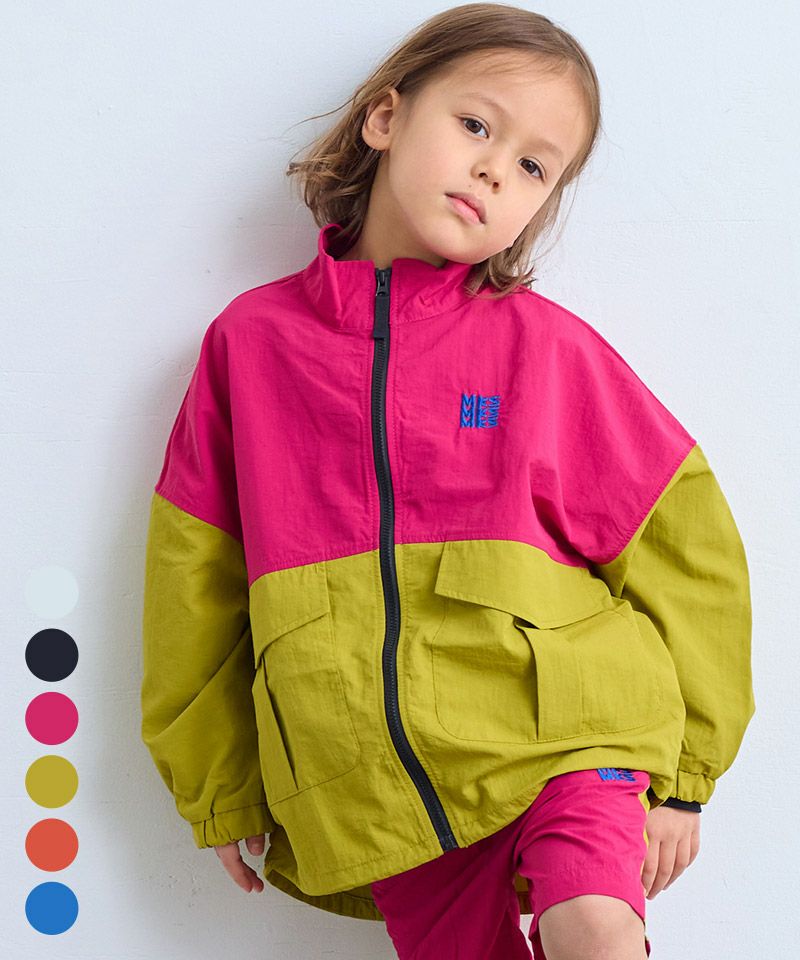 Makiz Kids T-shirt Japanese long-sleeved tee boa fleece snap jacket style 4 colors 