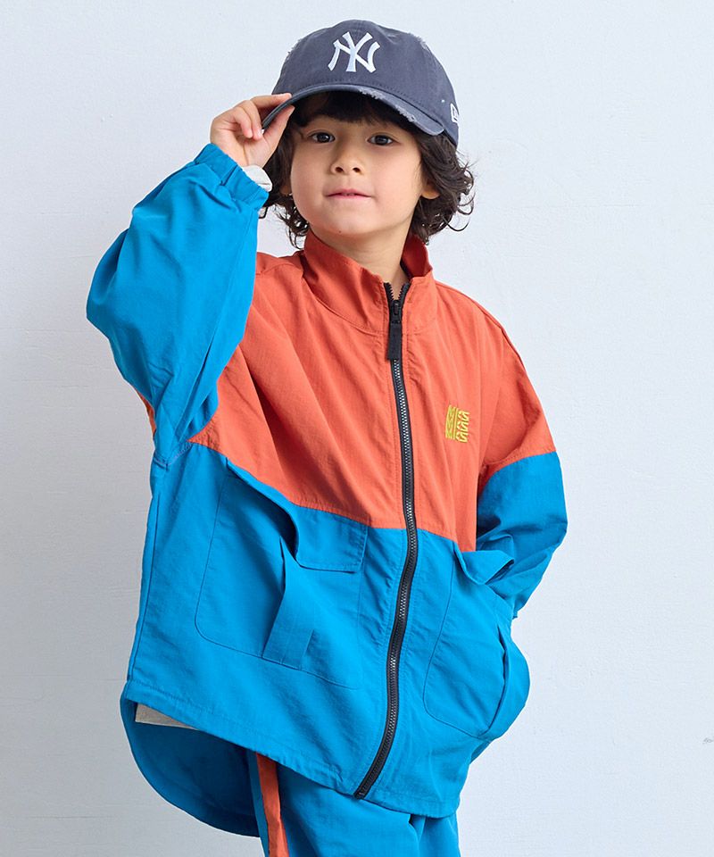 Makiz Kids T-shirt Japanese long-sleeved tee boa fleece snap jacket style 4 colors 