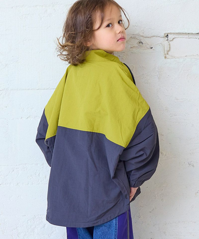 Makiz Kids T-shirt Japanese long-sleeved tee boa fleece snap jacket style 4 colors 