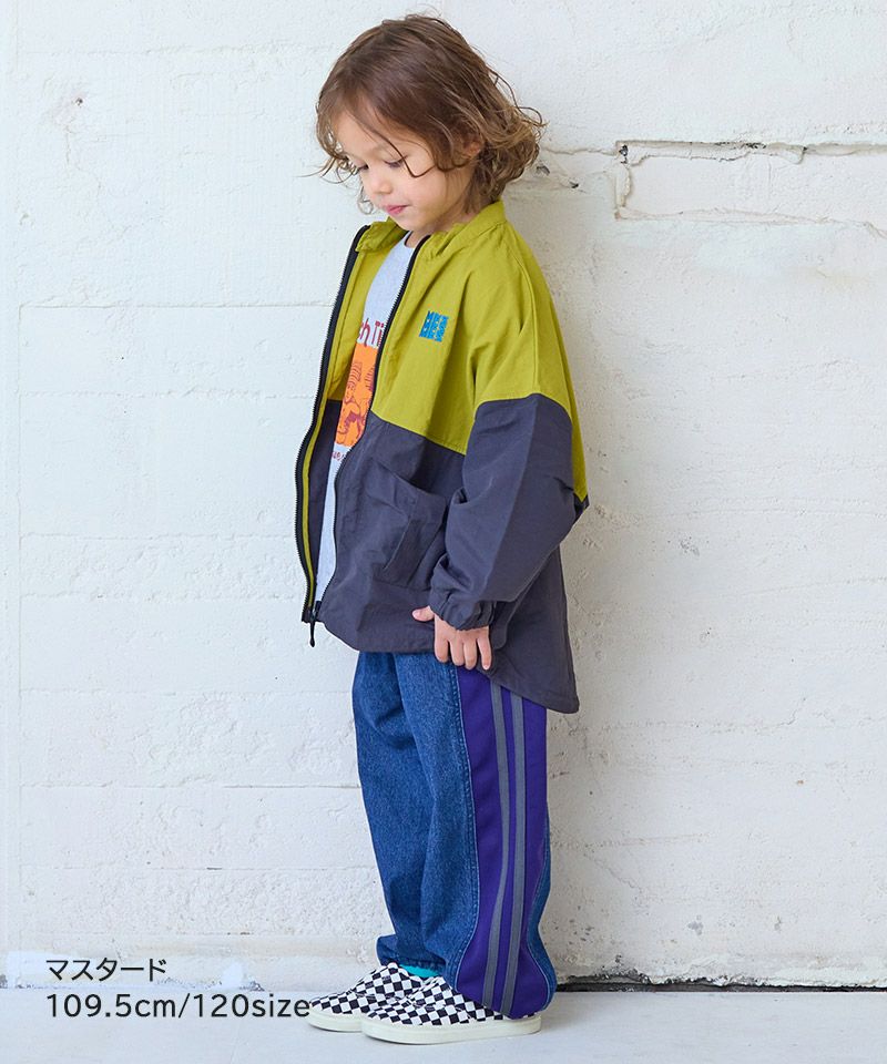 Makiz Kids T-shirt Japanese long-sleeved tee boa fleece snap jacket style 4 colors 