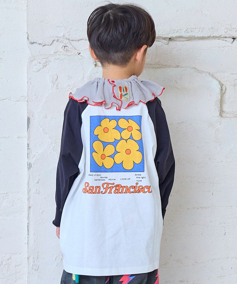 Makiz Kids T-shirt Japanese long-sleeved tee boa fleece snap jacket style 4 colors 