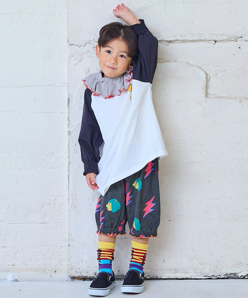 Makiz Kids T-shirt Japanese long-sleeved tee boa fleece snap jacket style 4 colors 