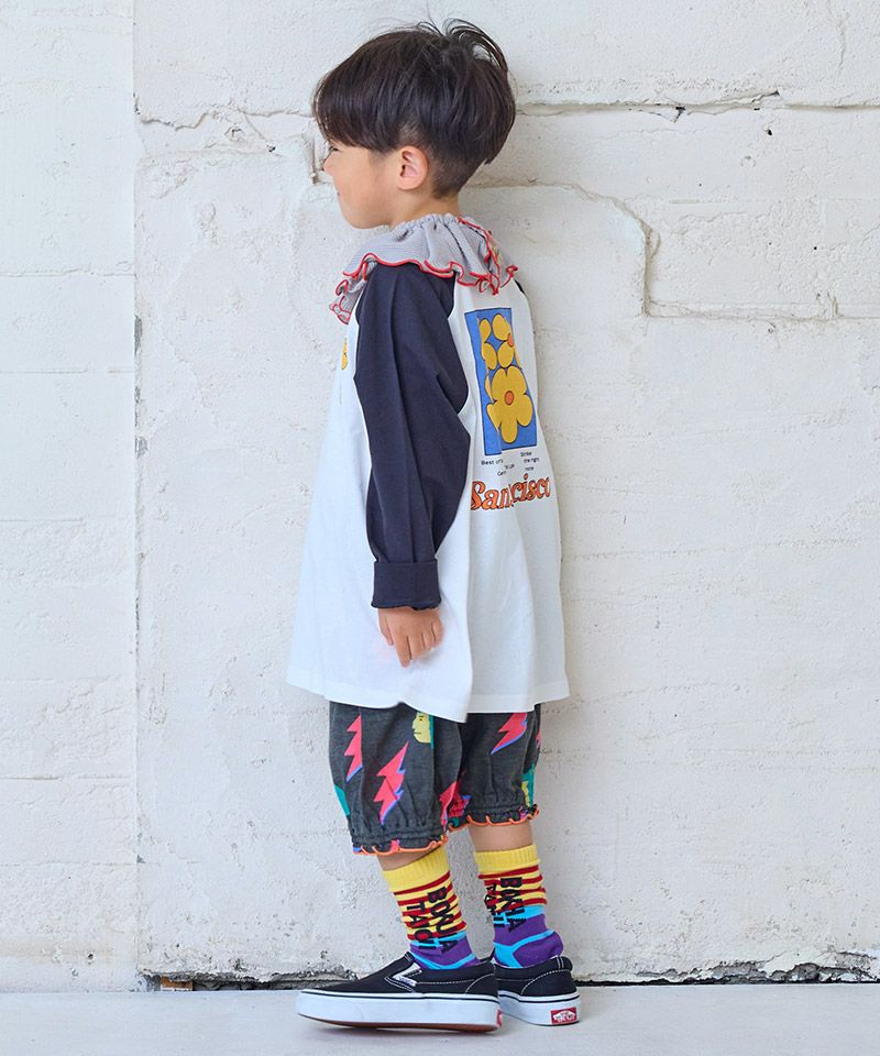 Makiz Kids T-shirt Japanese long-sleeved tee boa fleece snap jacket style 4 colors 