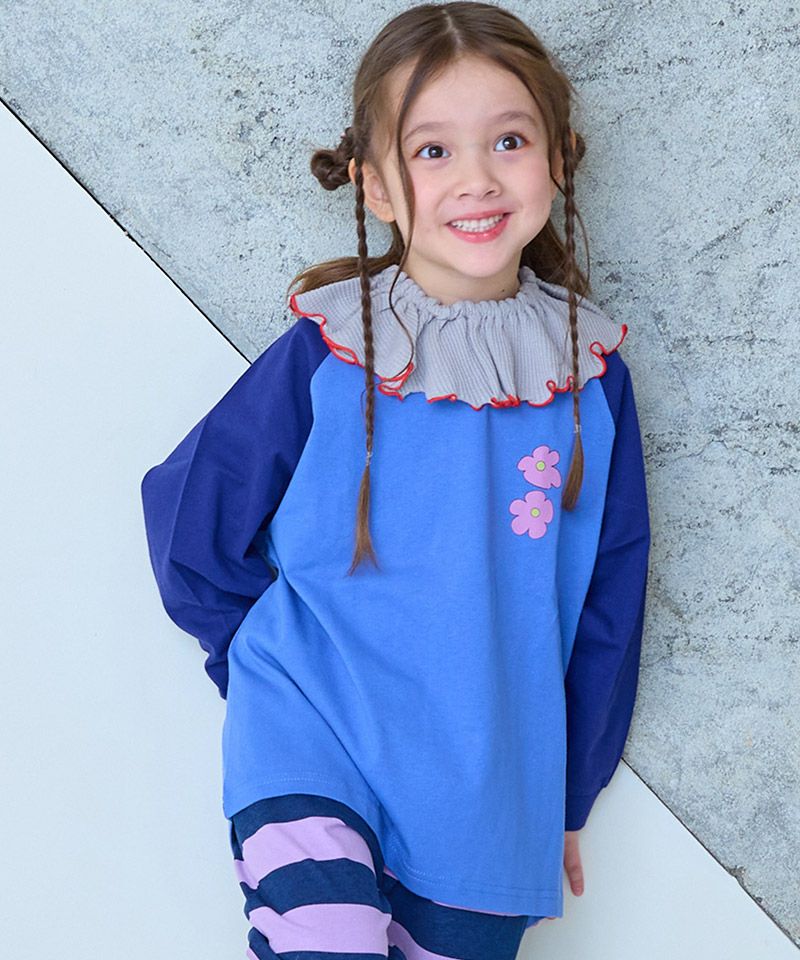 Makiz Kids T-shirt Japanese long-sleeved tee boa fleece snap jacket style 4 colors 