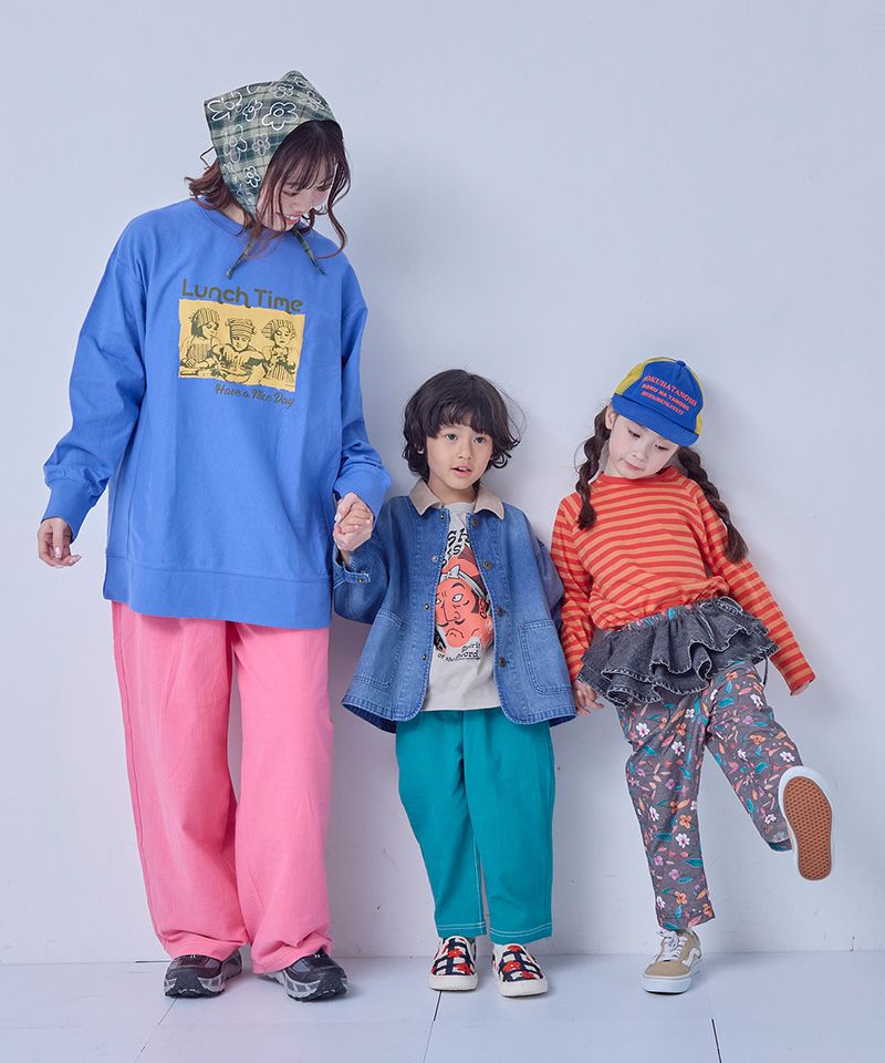 Makiz Kids T-shirt Japanese long-sleeved tee boa fleece snap jacket style 4 colors 