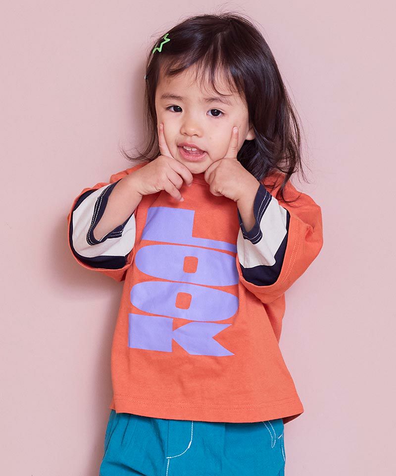 마키즈 키즈 티셔츠 일본 9부길이 레이어드 쓰리 브론티 3컬러