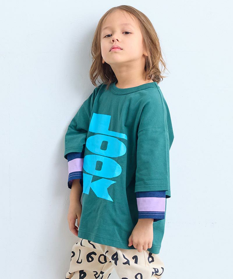 마키즈 키즈 티셔츠 일본 9부길이 레이어드 쓰리 브론티 3컬러