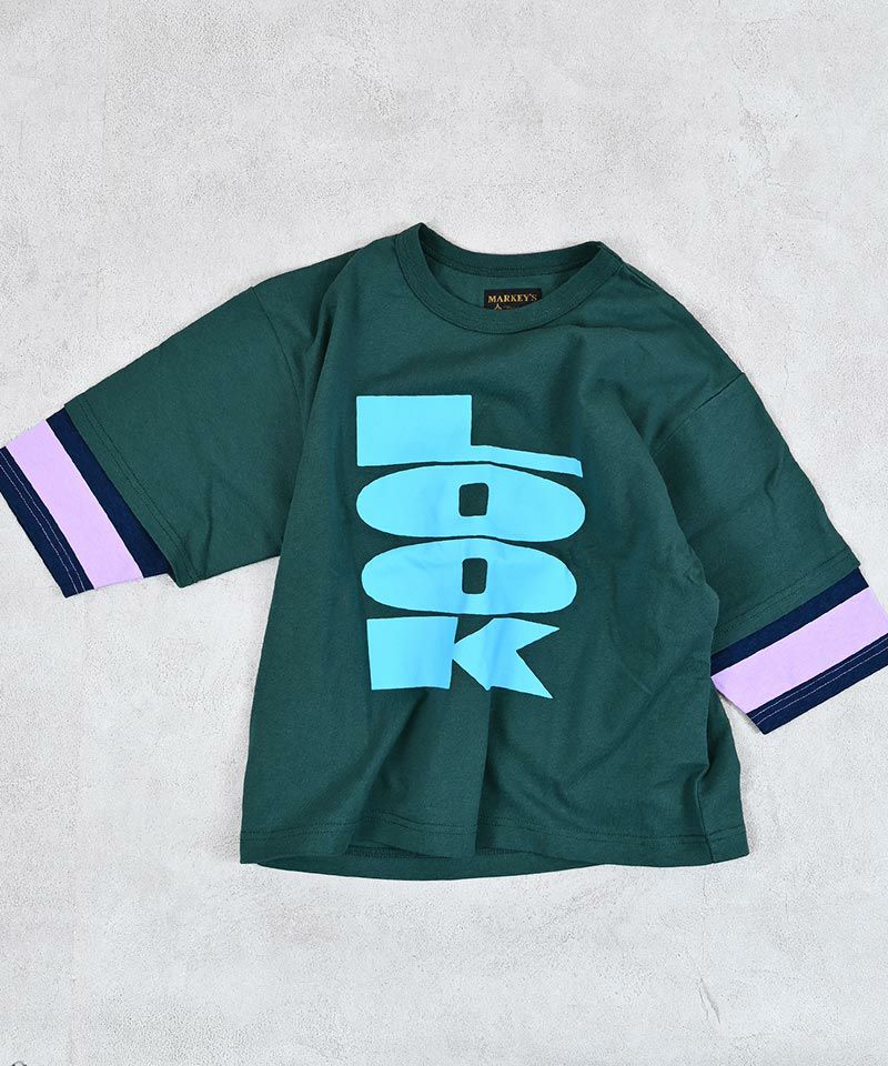 마키즈 키즈 티셔츠 일본 9부길이 레이어드 쓰리 브론티 3컬러
