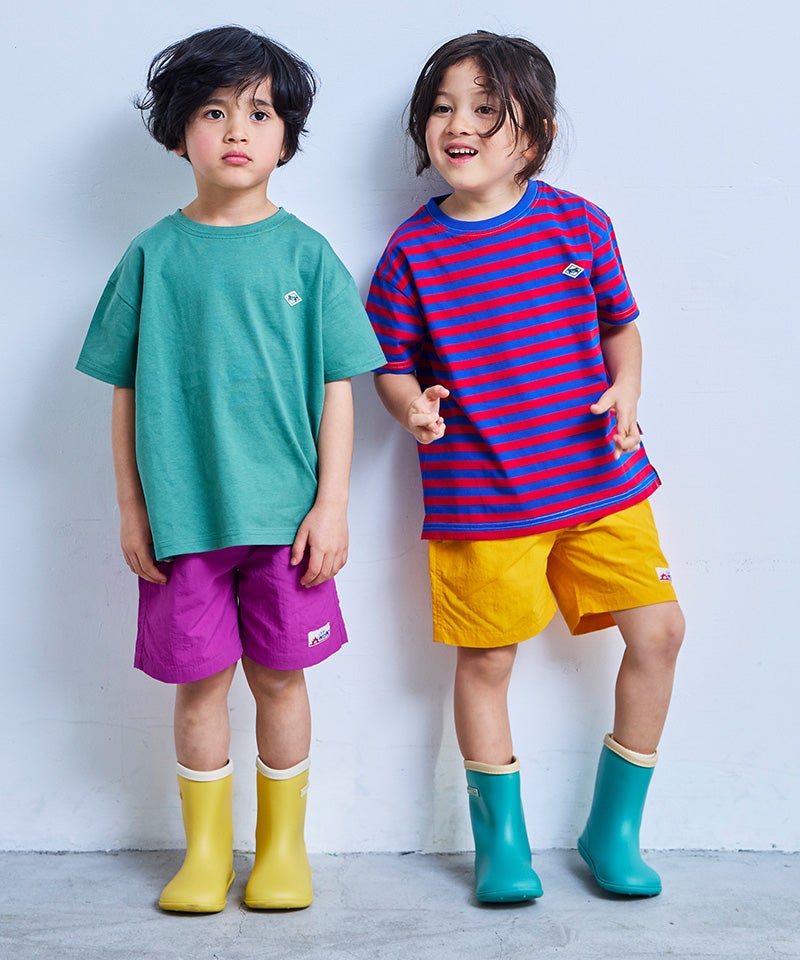 마키즈 키즈 장화 일본 MARKEY'S 레인슈즈 로고 심플 포인트 8컬러