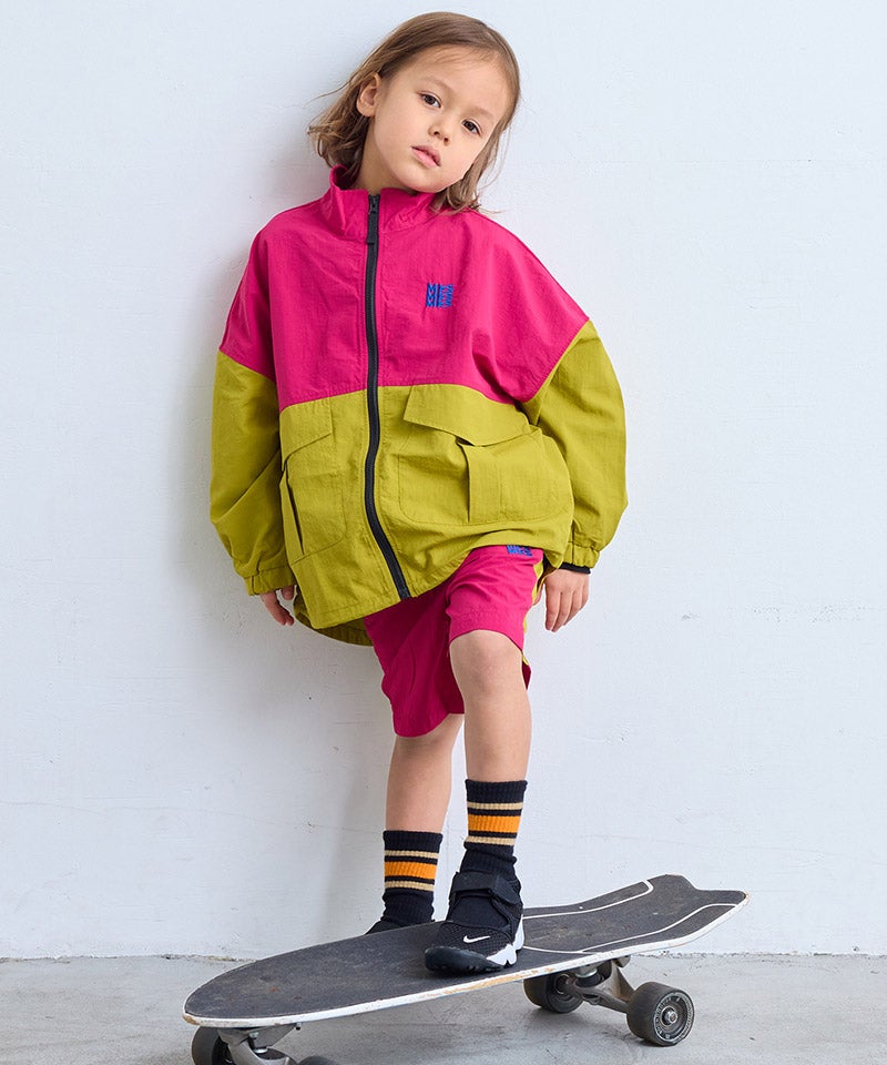 마키즈 키즈 바지 일본 MARKEY'S 반바지 나일론 로고 라인 디자인 6컬러