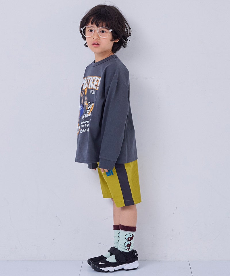 마키즈 키즈 바지 일본 MARKEY'S 반바지 나일론 로고 라인 디자인 6컬러