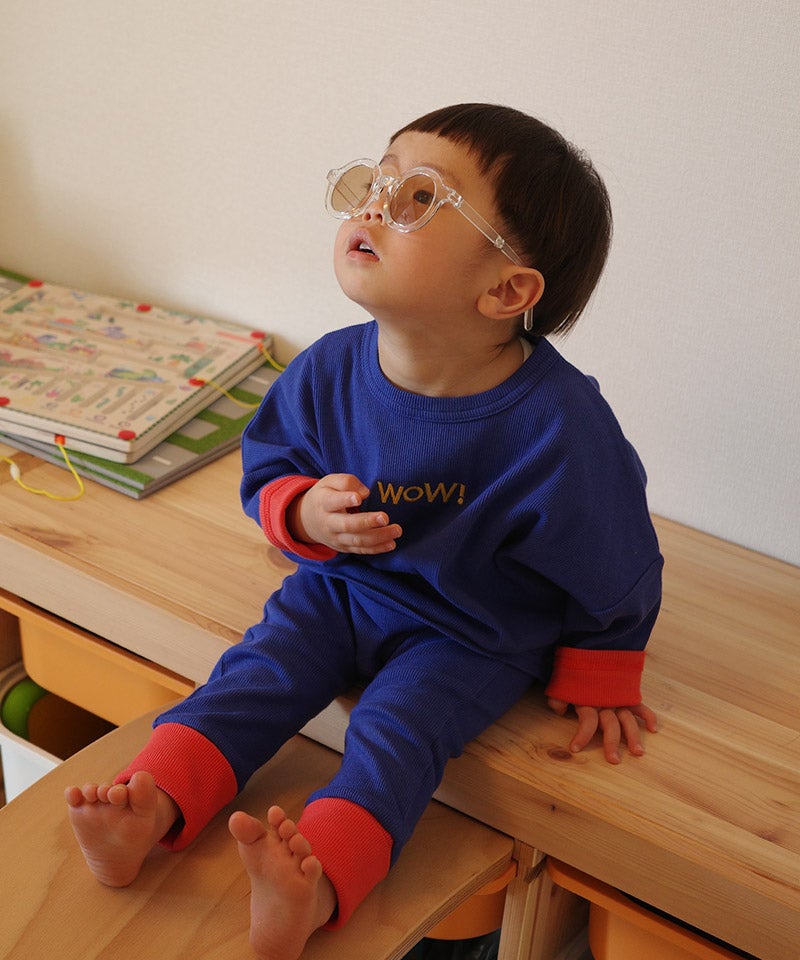 마키즈 베이비 바지 일본 MARKEY'S 아기 WOW 로고 원키 팬츠 4컬러