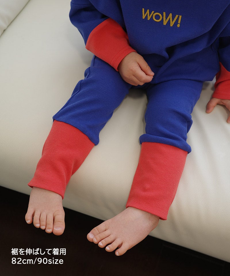 마키즈 베이비 바지 일본 MARKEY'S 아기 WOW 로고 원키 팬츠 4컬러