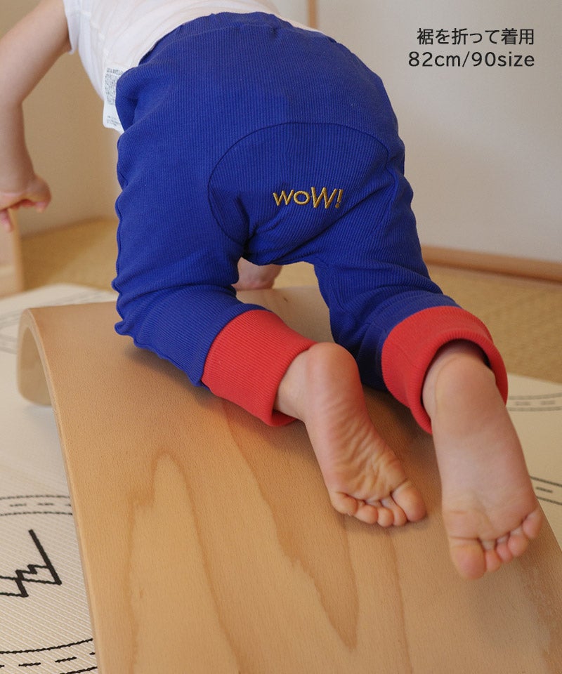 마키즈 베이비 바지 일본 MARKEY'S 아기 WOW 로고 원키 팬츠 4컬러