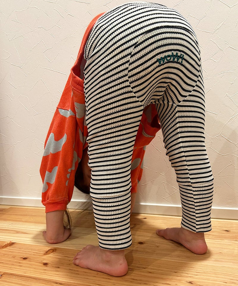 마키즈 베이비 바지 일본 MARKEY'S 아기 와플 스트라이프 팬츠 3컬러