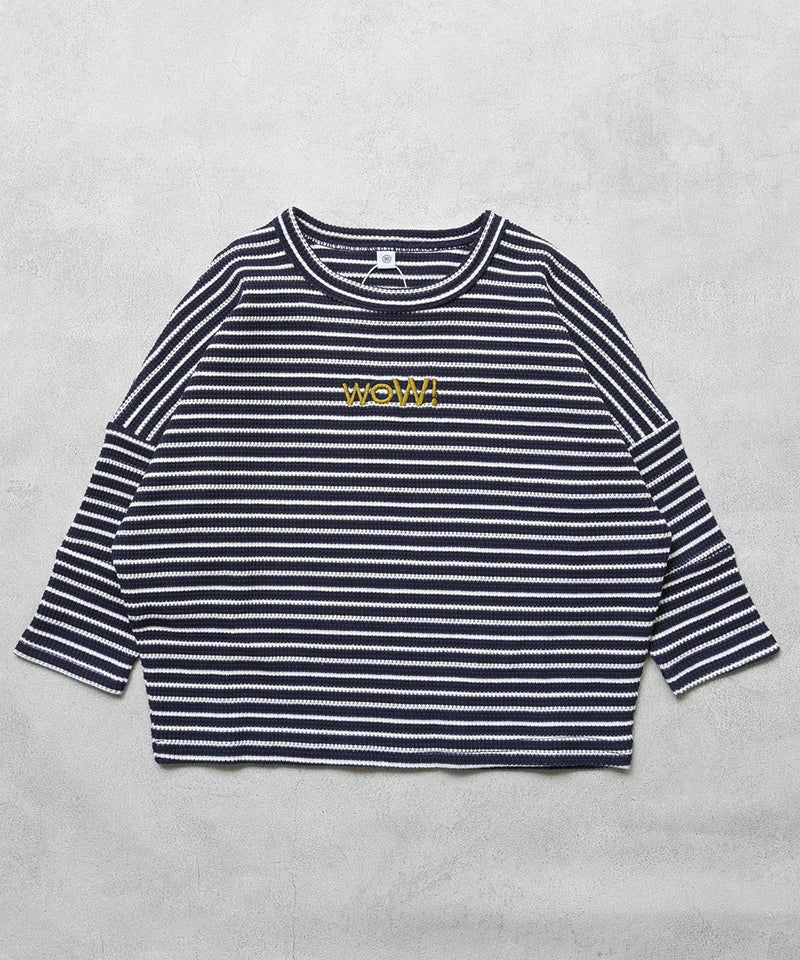 마키즈 베이비 티셔츠 일본 MARKEY'S 아기 와플 돌먼 긴팔티 3컬러