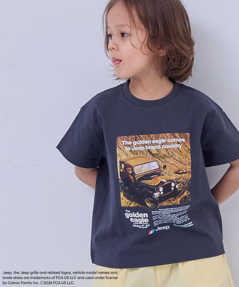 마키즈 키즈 티셔츠 일본 MARKEY'S 반팔티 JEEP® 로고 프린트 3컬러