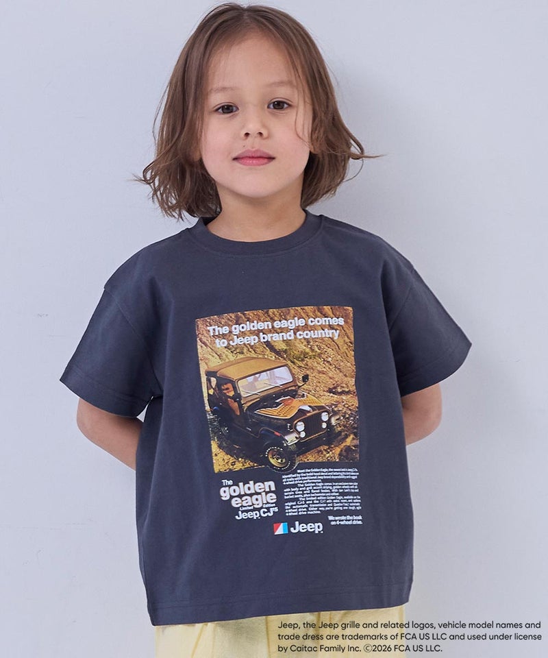 마키즈 키즈 티셔츠 일본 MARKEY'S 반팔티 JEEP® 로고 프린트 3컬러