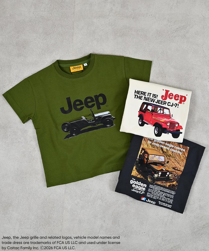 마키즈 키즈 티셔츠 일본 MARKEY'S 반팔티 JEEP® 로고 프린트 3컬러