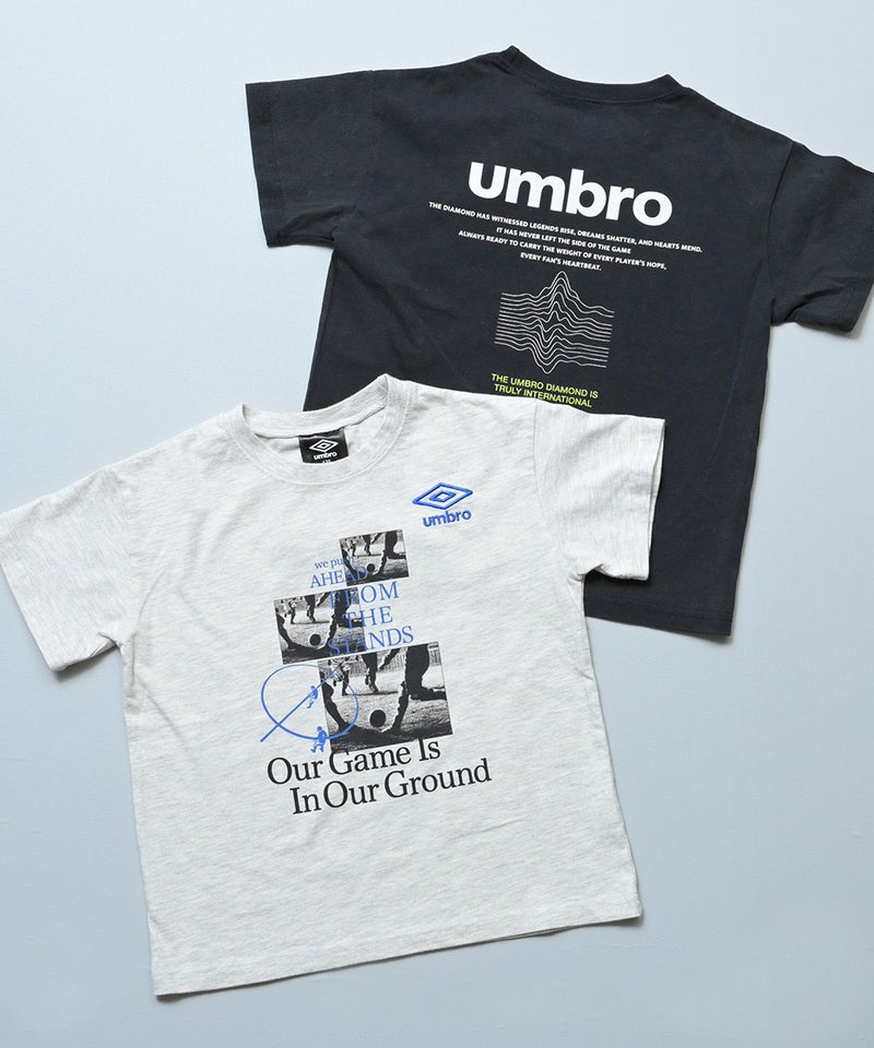 마키즈 키즈 티셔츠 일본 MARKEY'S 반팔티 UMBRO 로고 프린트 100-120cm 2컬러