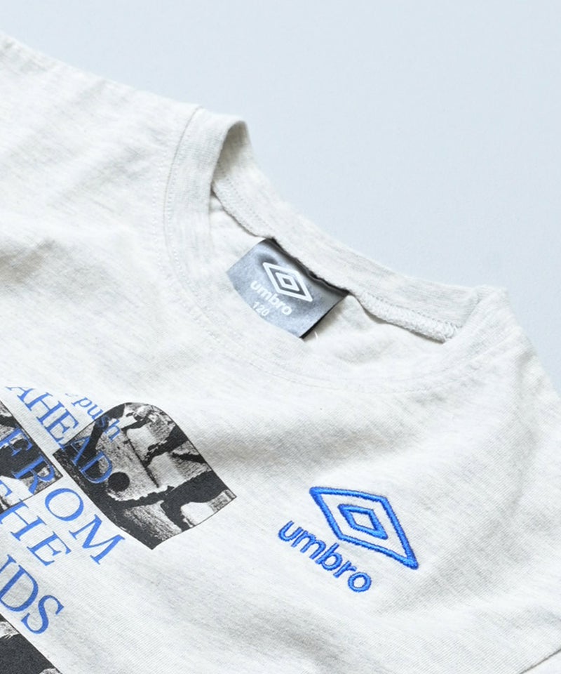 마키즈 키즈 티셔츠 일본 MARKEY'S 반팔티 UMBRO 로고 프린트 100-120cm 2컬러