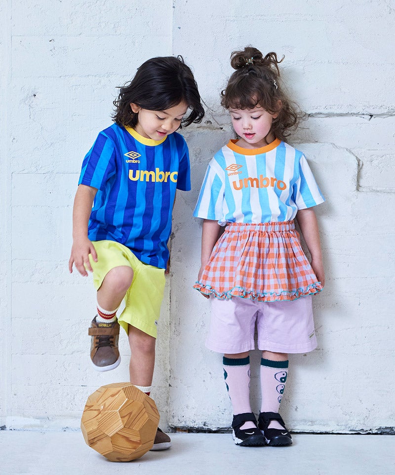 마키즈 키즈 티셔츠 일본 MARKEY'S 반팔티 UMBRO 80-120cm 2컬러