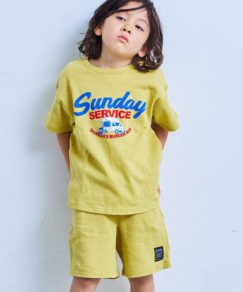 마키즈 키즈 셋업 일본 MARKEY'S 반팔티 반바지 위클리 썸머 프린트 7컬러