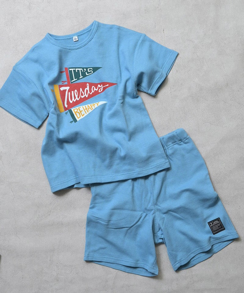 마키즈 키즈 셋업 일본 MARKEY'S 반팔티 반바지 위클리 썸머 프린트 7컬러