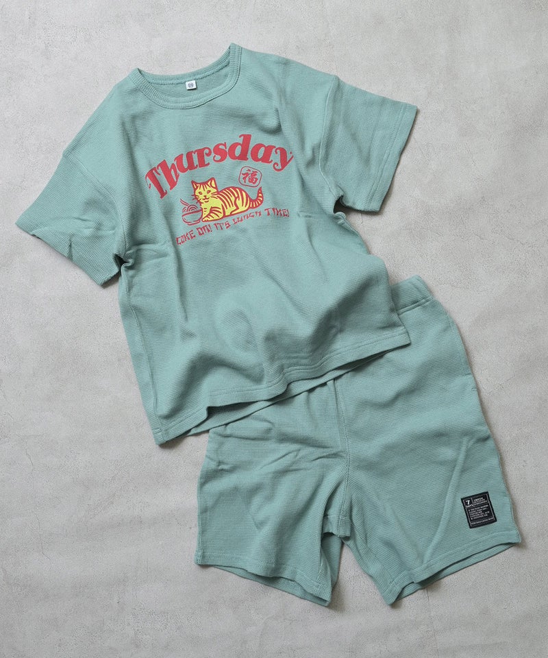 마키즈 키즈 셋업 일본 MARKEY'S 반팔티 반바지 위클리 썸머 프린트 7컬러