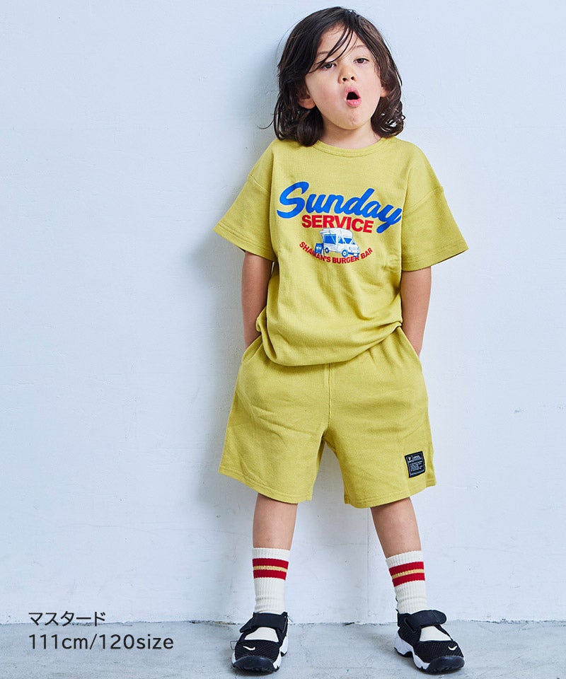 마키즈 키즈 셋업 일본 MARKEY'S 반팔티 반바지 위클리 썸머 프린트 7컬러