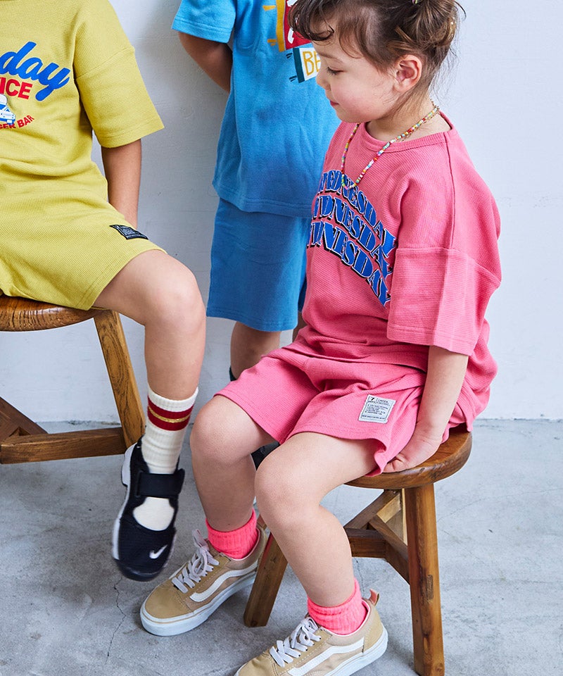 마키즈 키즈 셋업 일본 MARKEY'S 반팔티 반바지 위클리 썸머 프린트 7컬러