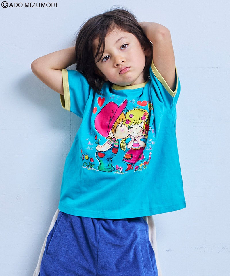 Makiz Kids T-shirt Japanese long-sleeved tee boa fleece snap jacket style 4 colors 