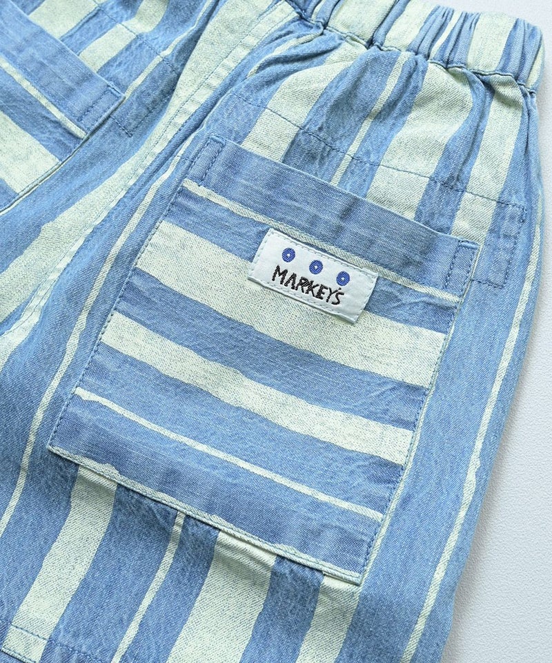 마키즈 키즈 바지 일본 MARKEY'S 반바지 데님 6부 디자인 2컬러