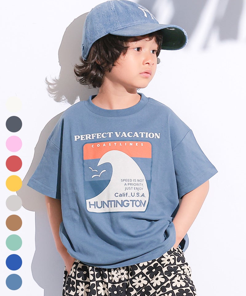 마키즈 키즈 티셔츠 일본 MARKEY'S 반팔티 썸머 서핑 프린트 10컬러