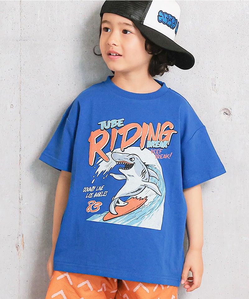 마키즈 키즈 티셔츠 일본 MARKEY'S 반팔티 썸머 서핑 프린트 10컬러