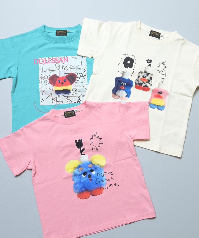 마키즈 키즈 티셔츠 일본 MARKEY'S 반팔티 DOLLSSAN KEBIN 프린트 3컬러