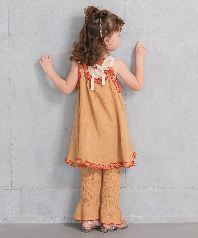 마키즈 바지 일본 MARKEY'S 걸스 셔링 플레어 롱팬츠 3컬러