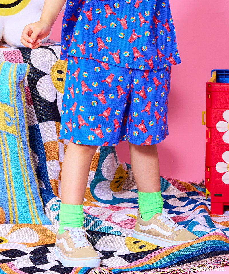 마키즈 바지 일본 MARKEY'S wiggle wiggle 와플 패턴 반바지 4컬러