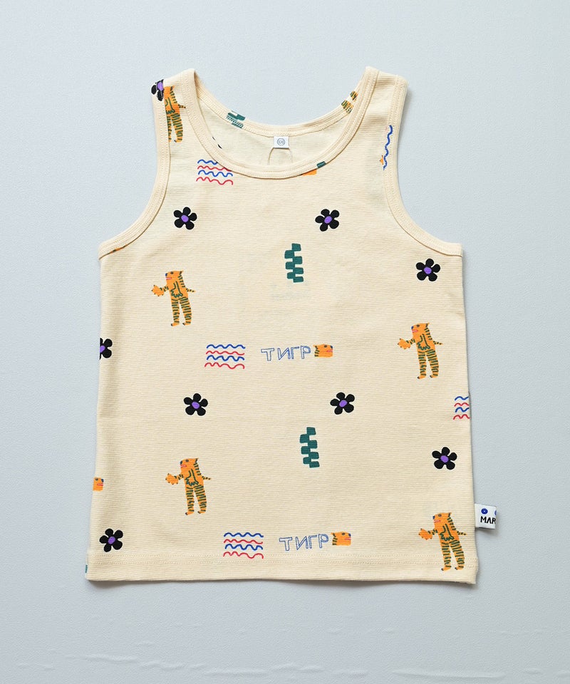 마키즈 티셔츠 일본 MARKEY'S 애니멀 패턴 민소매 탱크탑 6컬러