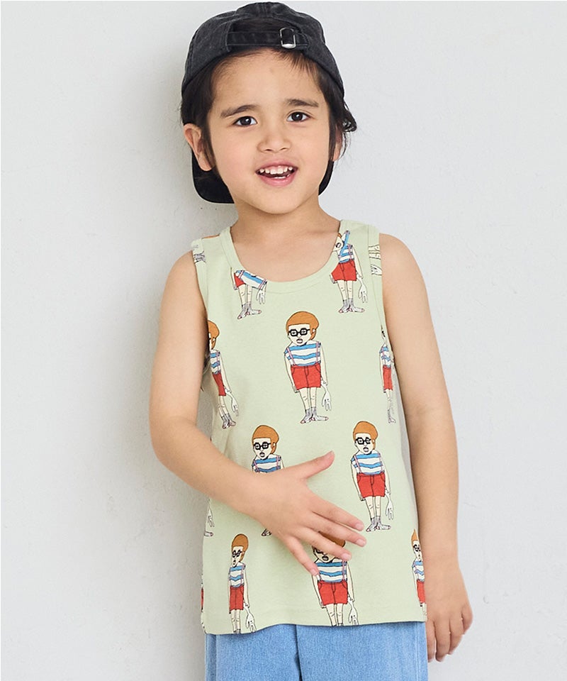 마키즈 티셔츠 일본 MARKEY'S 애니멀 패턴 민소매 탱크탑 6컬러