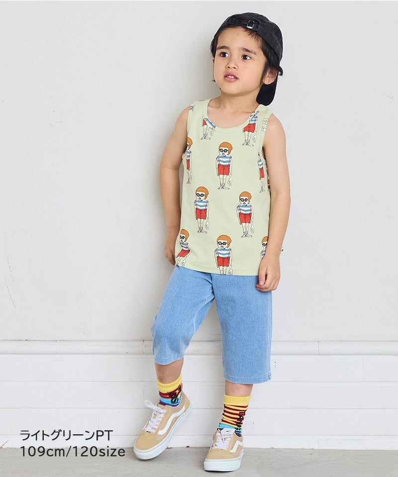 마키즈 티셔츠 일본 MARKEY'S 애니멀 패턴 민소매 탱크탑 6컬러