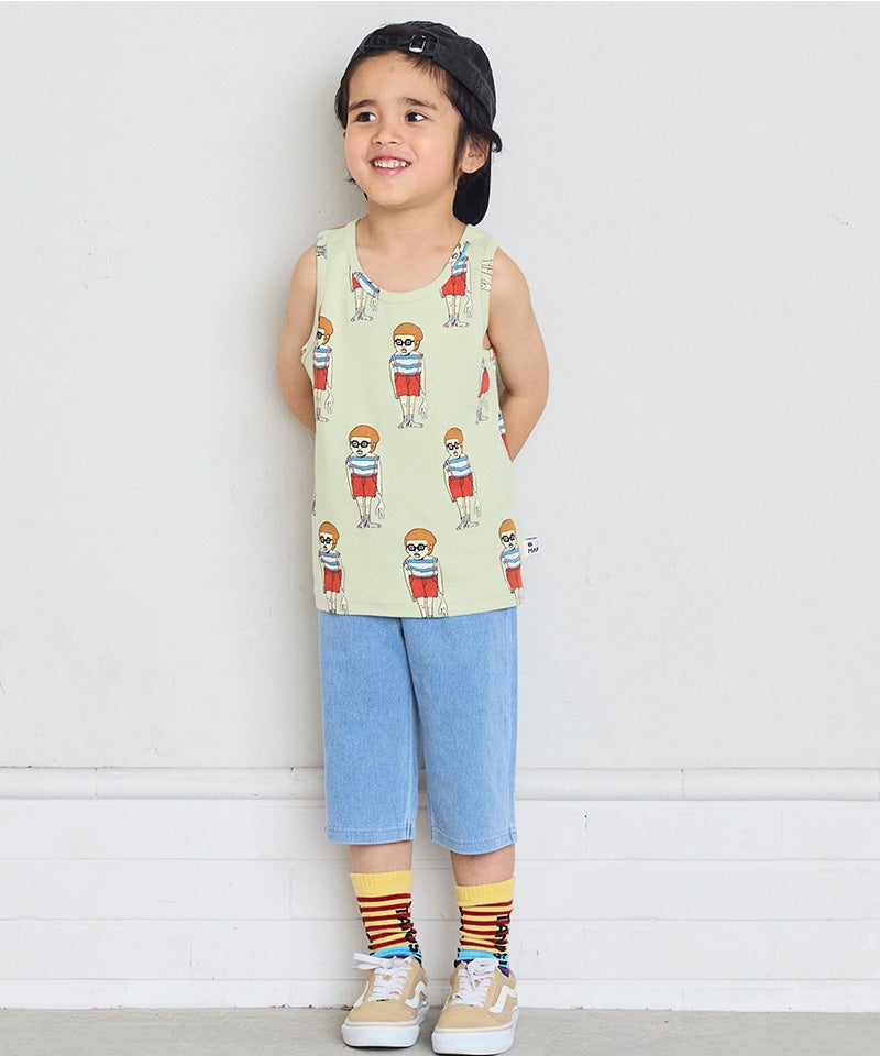 마키즈 티셔츠 일본 MARKEY'S 애니멀 패턴 민소매 탱크탑 6컬러