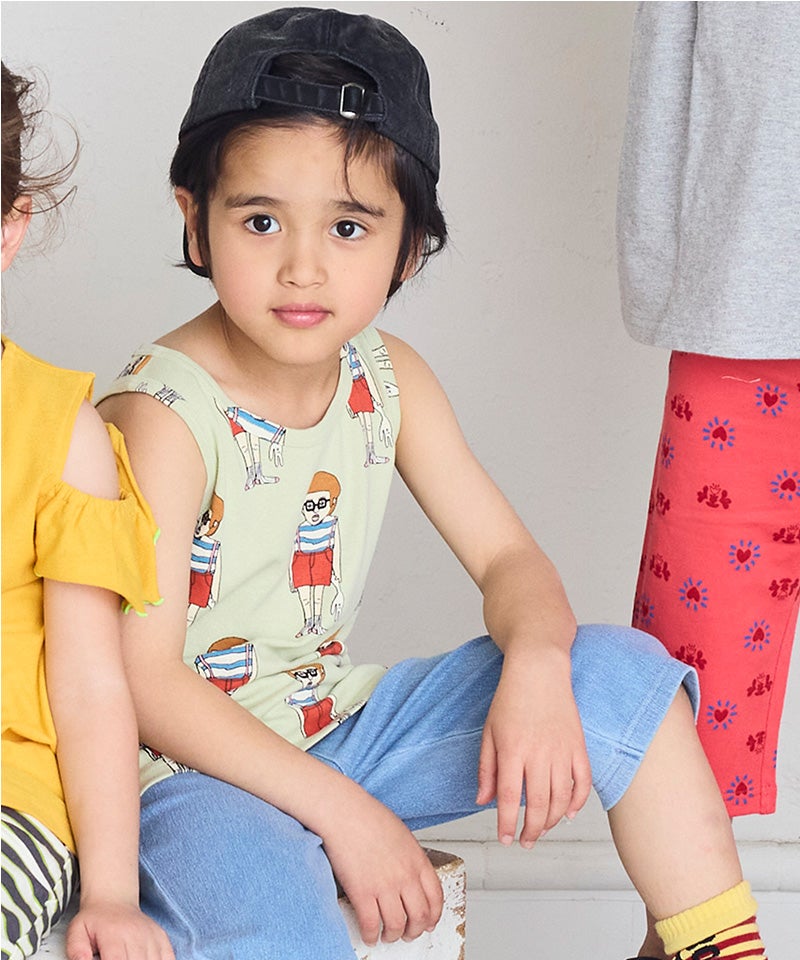 마키즈 티셔츠 일본 MARKEY'S 애니멀 패턴 민소매 탱크탑 6컬러