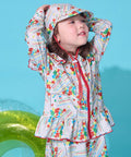 마키즈 수영복 일본 MARKEY'S 걸스 집업 래쉬가드 4컬러