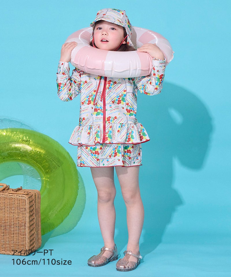 마키즈 수영복 일본 MARKEY'S 걸스 집업 래쉬가드 4컬러