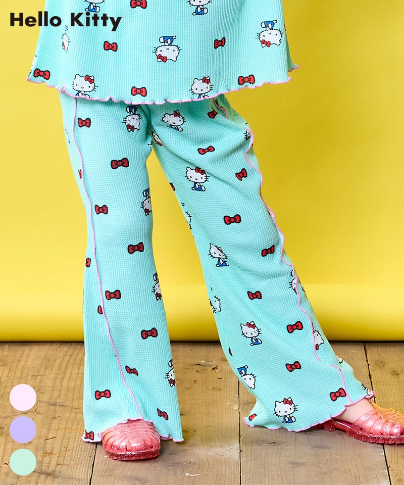 마키즈 바지 일본 MARKEY'S 산리오 헬로키티 플레어 롱팬츠 3컬러