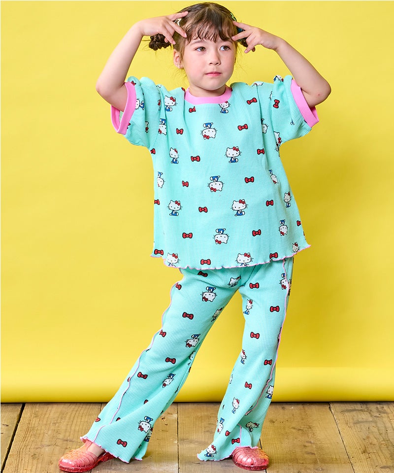 마키즈 바지 일본 MARKEY'S 산리오 헬로키티 플레어 롱팬츠 3컬러