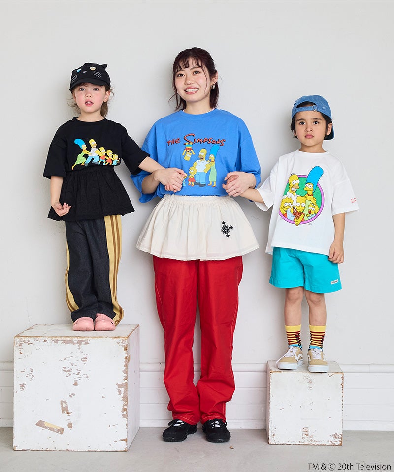 마키즈 티셔츠 일본 MARKEY'S 더 심슨 프린트 반팔티 3컬러