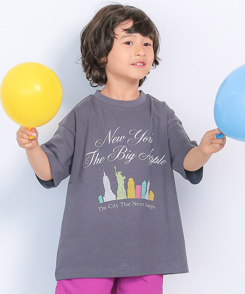 Makiz Kids T-shirt Japanese long-sleeved tee boa fleece snap jacket style 4 colors 